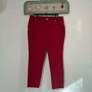 C Cato mid rise straight leg women’s size 14 petite pants w/ stretch